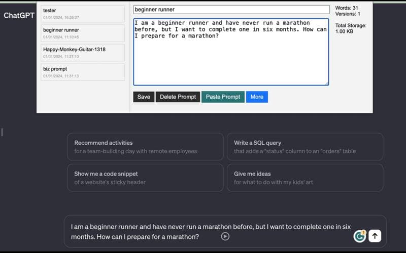 PromptKeeper: One-Stop-Shop GenAI Prompt Management with a Chrome Extension — ITNEXT
