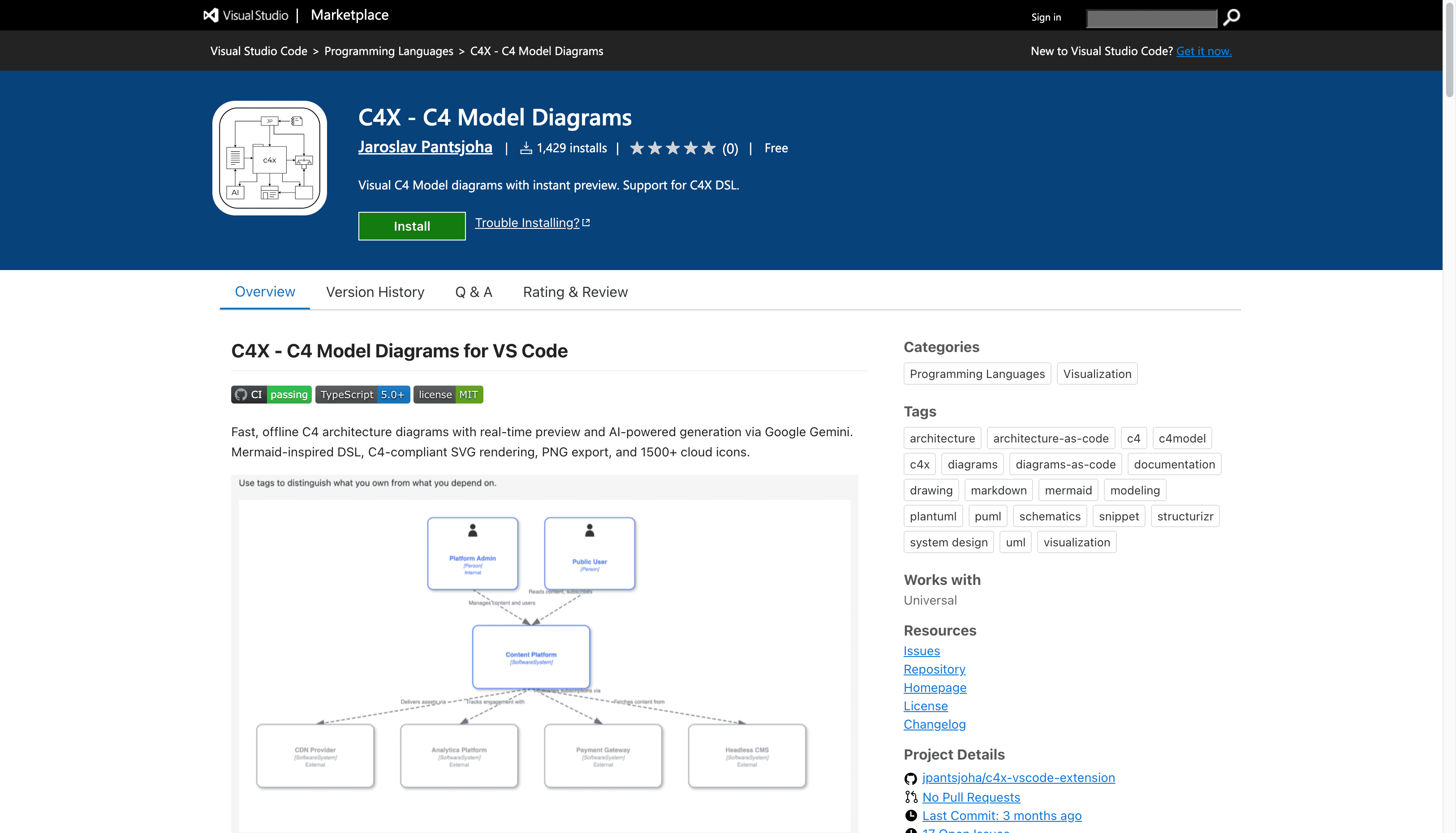 c4x — C4 Diagrams for VS Code icon